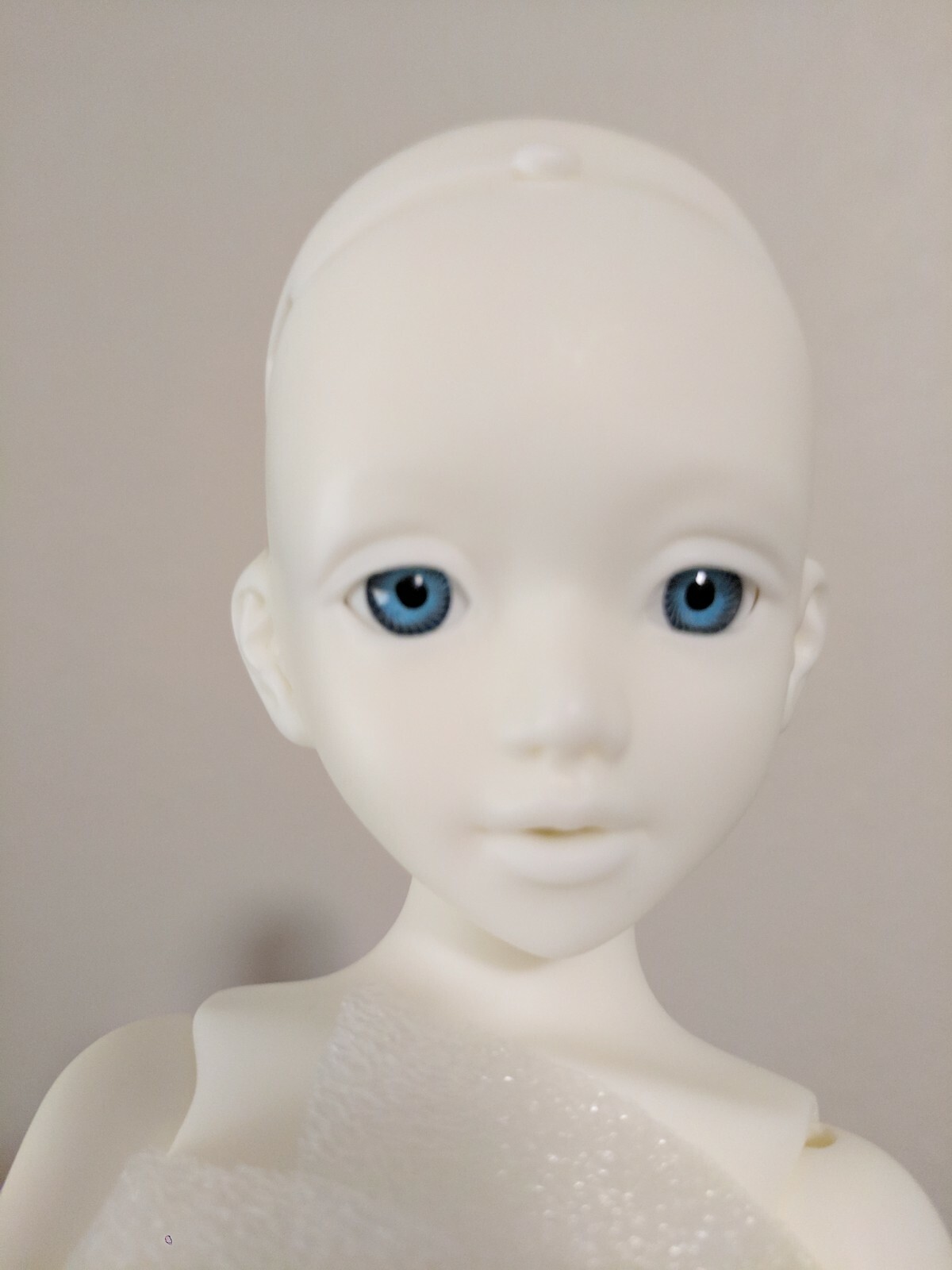 Recast Unoa Lusis MSD BJD white skin with extra face, eyes, heel parts, torso