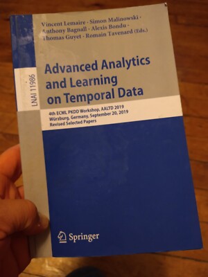 Advanced Analytics And Learning On Temporal Data