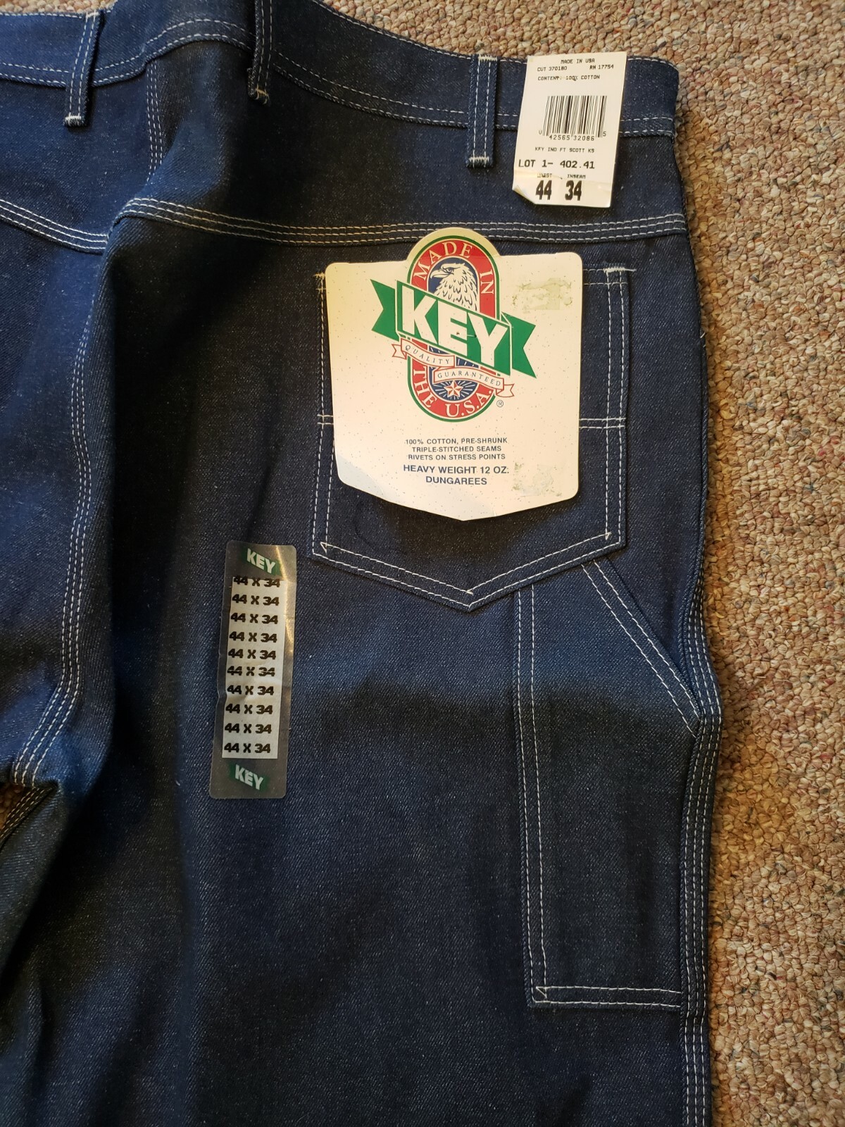 Cotton Denim Carpenter Jeans 44 