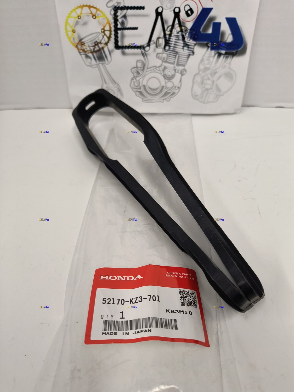 Honda OEM Chain Slider CR125 CR250 CR500 Front Swing Arm Buffer