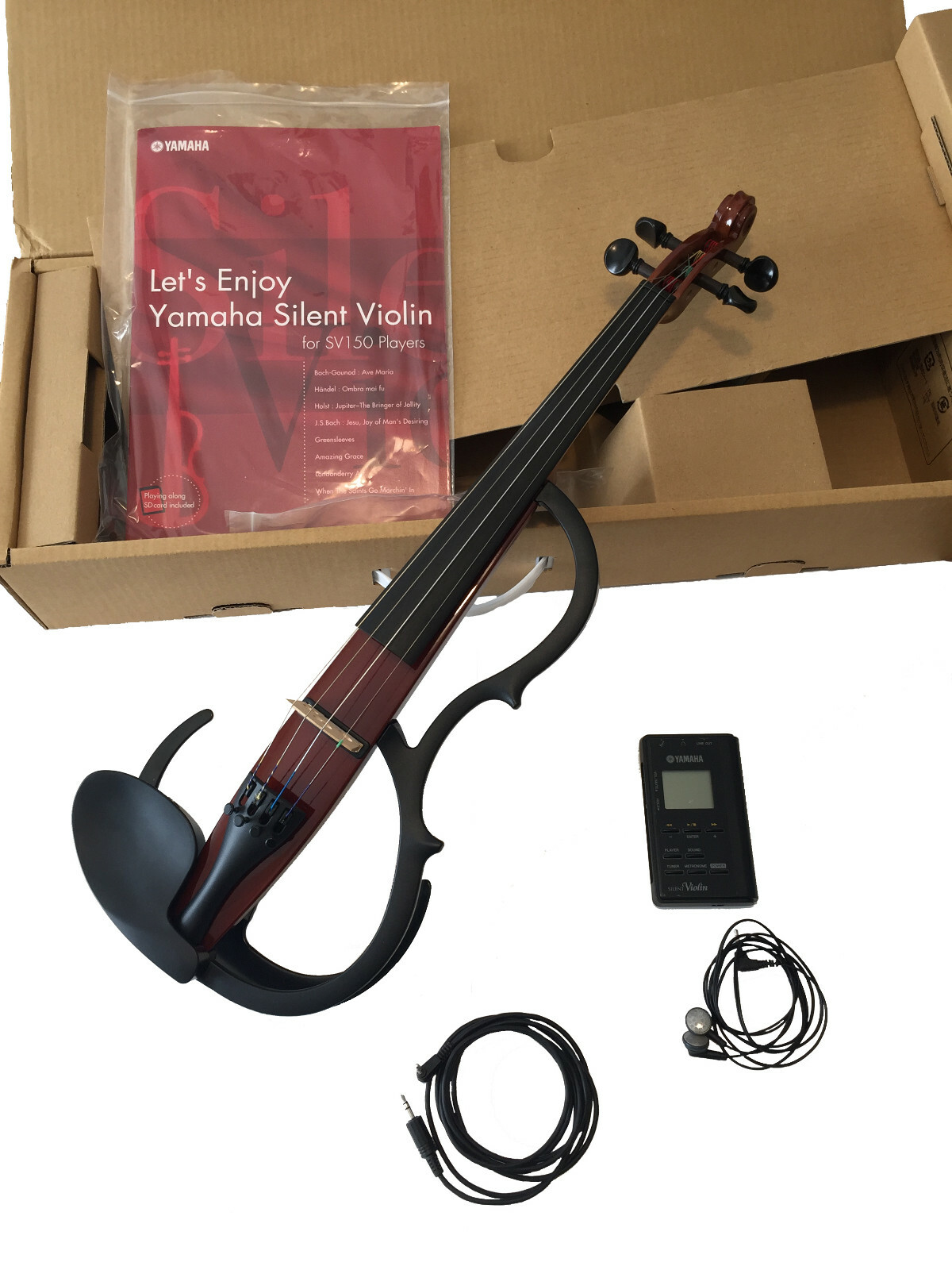 美品 Yamaha SV150 サイレントバイオリン 専用コントローラー付き 美品 Yamaha SV150 サイレントバイオリン 専用コントローラー付き 美品