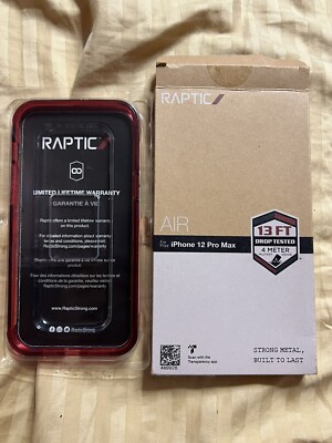 Raptic shield air iPhone 12 max phone case red