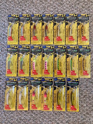 Lot of 20 New SPRO Madeye Diver 85 Crank Baits - Mixed Colors - Lot CT