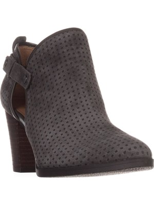 

FRANCO SARTO Женские серые кожаные ботильоны Dakota с круглым носком на блочном каблуке 6,5 м, Серый, 88912721
