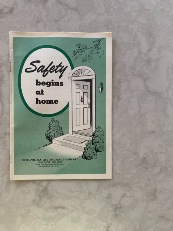 Safety Begins at Home booklet, by Metropolitan Life Insurance Company, July 1950