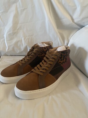 Greats Royale High Patchwork Men s Sneakers in Tobacco Multi - Size 9.5M