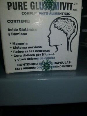 PURE GLUTAMIVIT MEJORA EL SYSTEMA NERVIOSO,MEMORIA SUPLEMENTO ALIMENTICIO 30 CAP