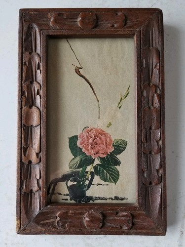Vintage Wooden Carved Picture Frame