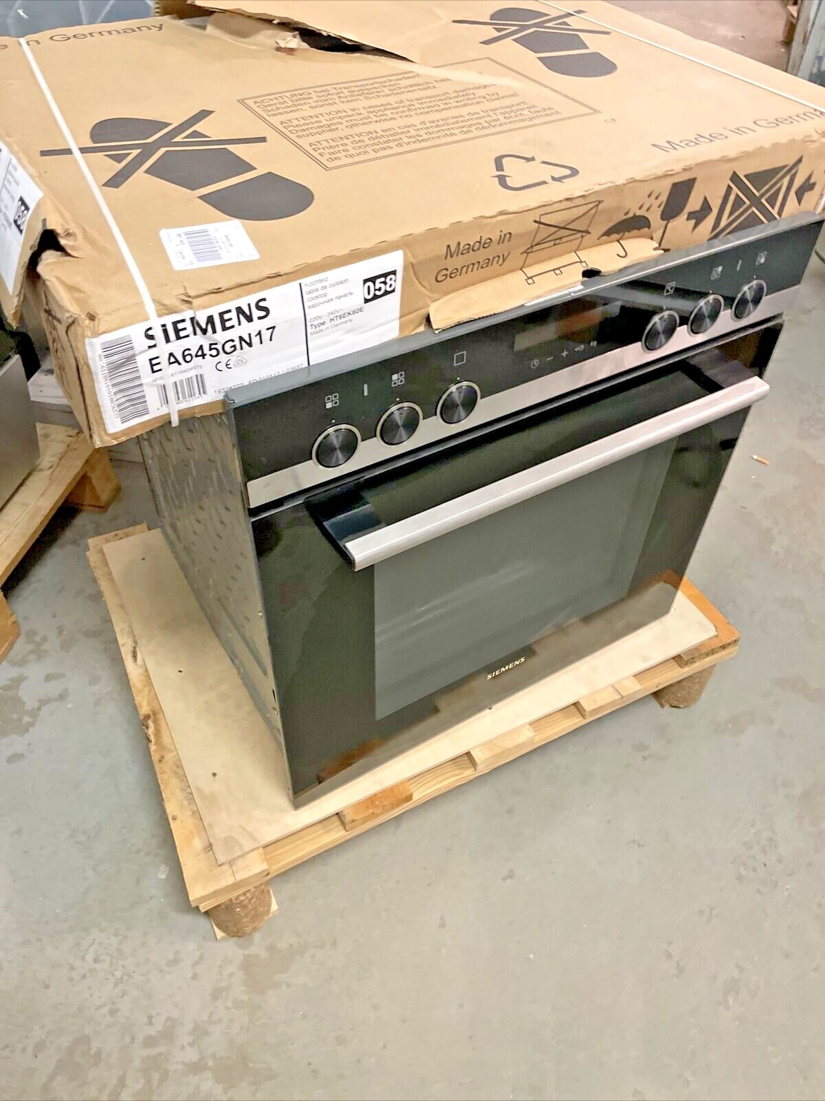 SIEMENS EQ521KB0V Herdset Backwagen 3D Heißluft plus cookControl10