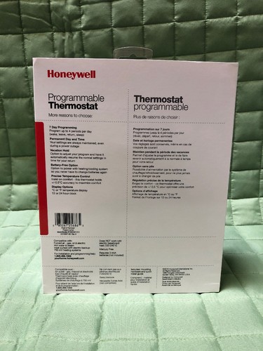 Honeywell RTH8500D 7-Day Touchscreen Programmable Thermostat