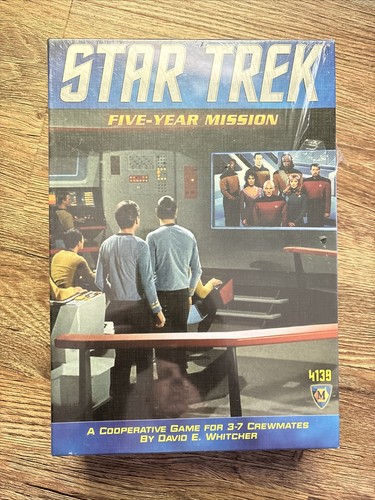 S Star Trek Five Year Mission Cooperative Board Game New Sealed Y429