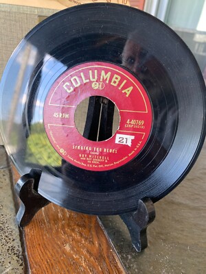 1956 Guy Mitchell 45 Vinyl Singing The Blues & Crazy With Love Columbia 4-40769