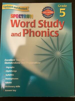 Spectrum Word Study and Phonics  Grade 5  Updated   Revised