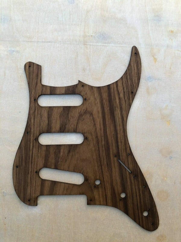 Sale Electric Guitar Pickguard St Style Maple Strat Wooden Scratch Plate Sss