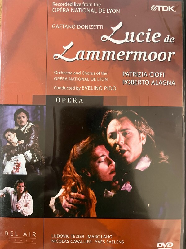 Donizetti - Lucie De Lammermoor - Ciofi / Pido / Lyon Opera Dvd As New! Tdk