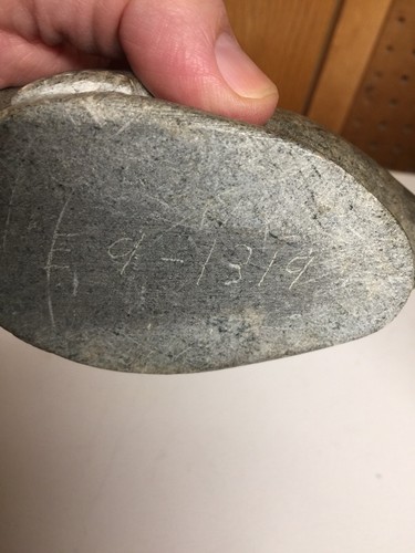 Vintage SEAL Signed Northwest Coast Inuit Carved Soapstone Figure