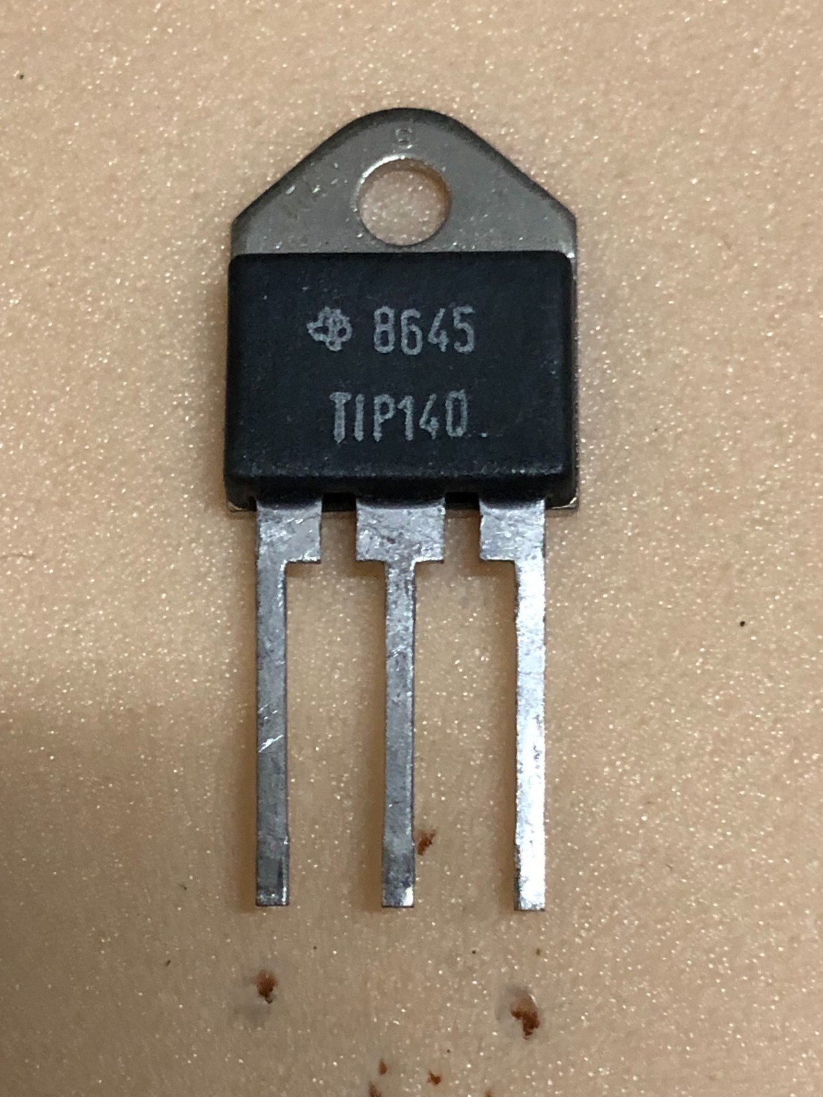 TIP140 NPN Darlington Transistor, 10A, 60V, TO-218 Texas