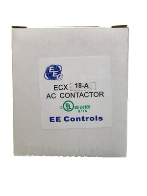 EEControls ECX18 Contactor 3Pole multiple Voltages available  / 1 N.O Auxiliary 