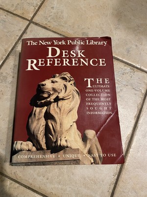 The New York Public Library Desk Reference Websters New World