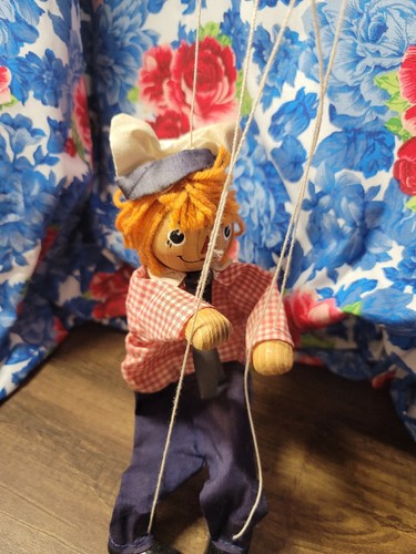 Vintage Raggedy Andy Marionette Puppet Doll
