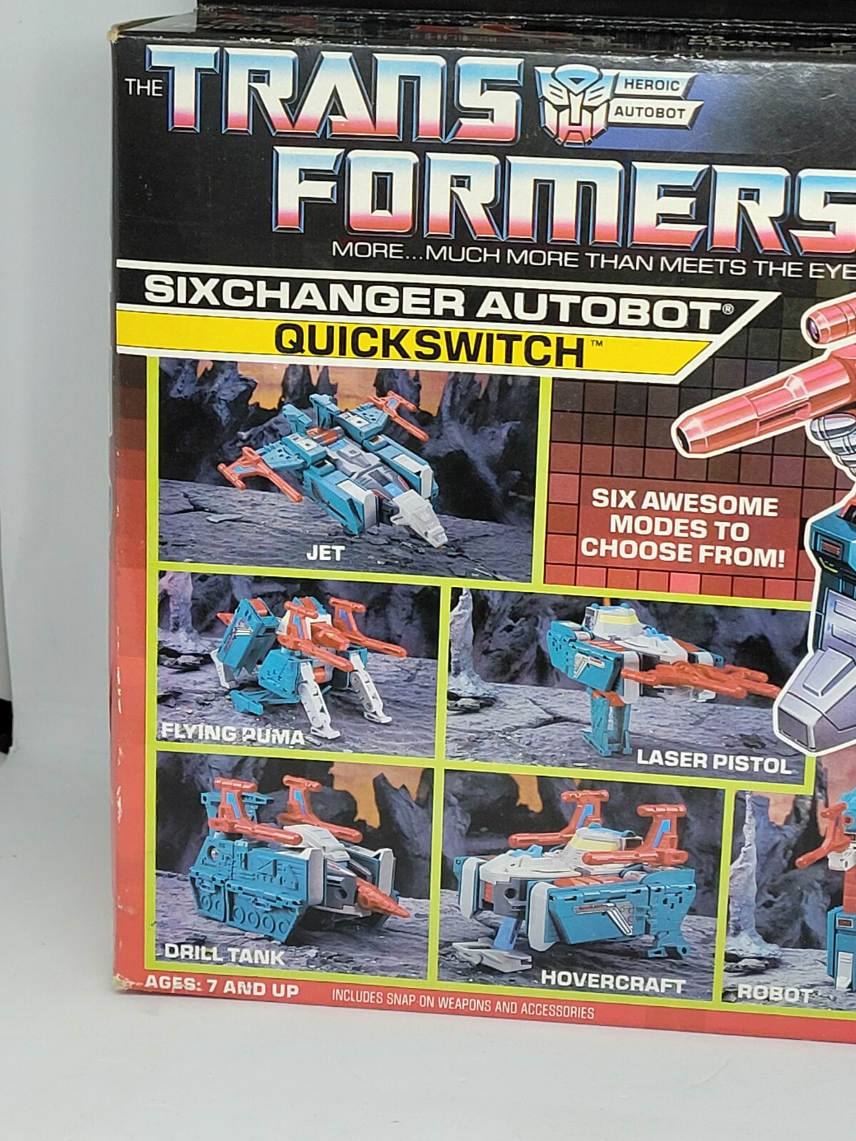Vintage G1 Transformers Quickswitch / Sixchanger Autobot Hasbro 1987 