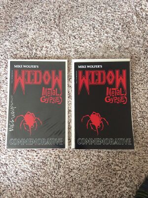 Widow Metal Gypsies Commemorative  (2) Comic Lot 1 Signed 