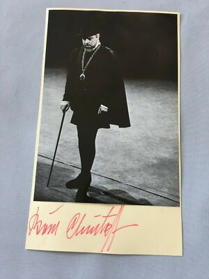 BORIS CHRISTOW († 1993) Sänger signed Albumausschnitt 16 x 28