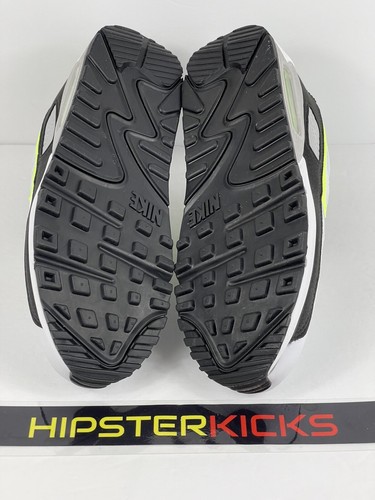 Nike Air Max 90 Shoes White Black Hot Lime Green CZ1846100 Mens Size 7 | EBG