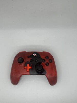 Original PowerA Wireless Controller for Nintendo Switch - MARIO SILHOUETTE RED