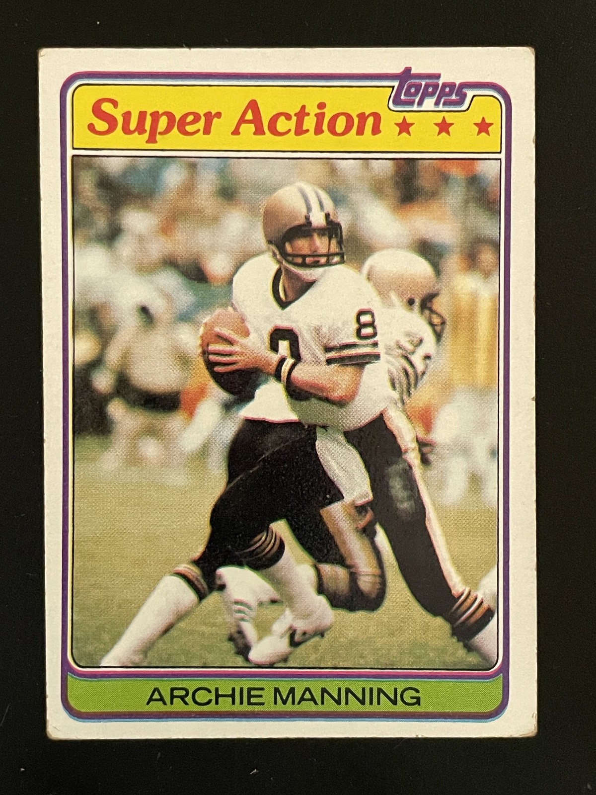 1981 Topps Super Action Football #379 Archie Manning