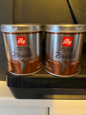 Illy Brasile Coffee Arabica Selection 2Pack 4.4oz New