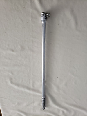 Snap On SN24B 1/2'' Drive Chrome 24'' Handle Flex Head Breaker Bar USA Made