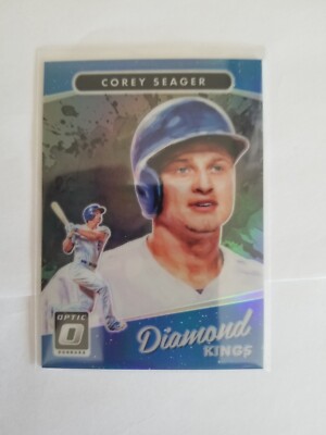 2017 Panini Donruss Optic Diamond Kings Black Prizm 19/25 Corey Seager #14