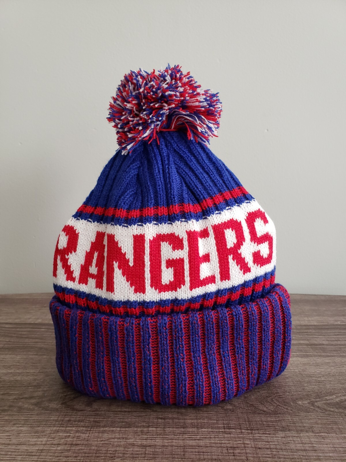 New York Rangers Winter Beanie Hat Pom 