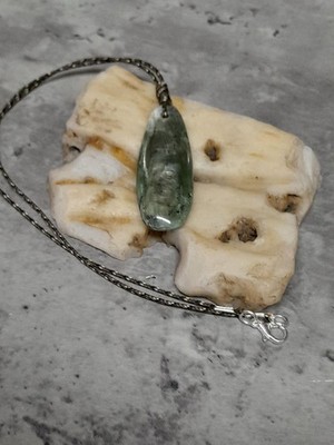 Chatoyant Olive Jade drop Pendant Necklace: handmade Washington state jade gift