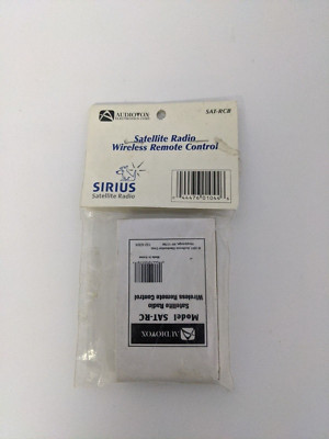 AUDIOVOX SAT-RC SATELLITE RADIO WIRELESS REMOTE CONTROL