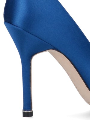 Pre-owned Manolo Blahnik High-heeled Shoe In Blue