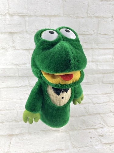 Vintage Dakin 12” Frog Puppet 1985 Pretend Play Plush