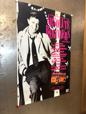 ABSOLUTE BEGINNERS O.S.T. VINTAGE PROMO POSTER 1986 EMI America DAVID BOWIE SADE