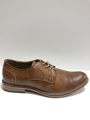 Steve Madden Men's Yanton, Cognac Oxford Shoes, Size 11.5M