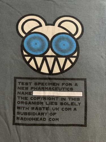 レディオヘッド ANGRY BEAR Tシャツ S WASTE 青 レディオヘッド ANGRY BEAR Tシャツ S WASTE 青 Radiohead