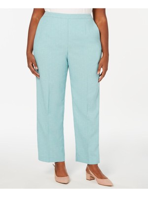 

ALFRED DUNNER Женские бирюзовые прямые брюки размера плюс, Turquoise, 55200