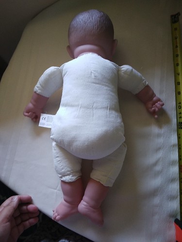 Berenguer 19"  Vinyl& Cloth Baby Doll Pacifier Mouth