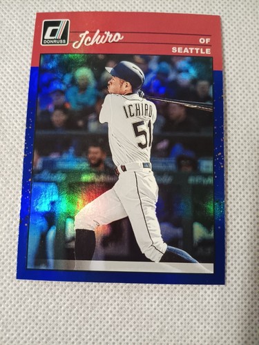 TOPPS DONRUSS Baseball MLB Ichiro イチロー① 2002 Donruss Seattle Mariners Baseball Card #74 Ichiro