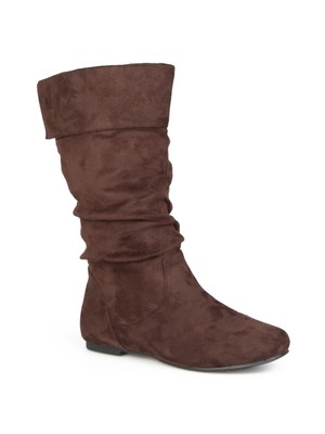 

JOURNEE COLLECTION Женские ботинки Chely-3 с коричневой текстурированной подошвой, Коричневый, CHELY