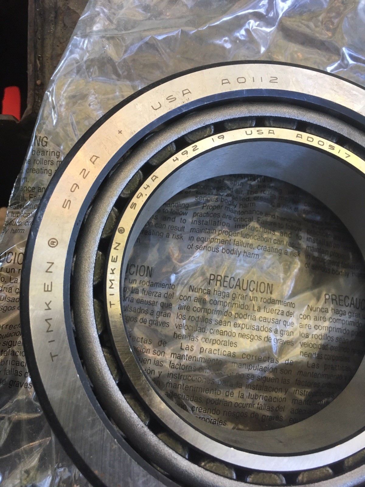 TIMKEN 592A W/ 594A Tapered Roller Wheel Bearing And Race