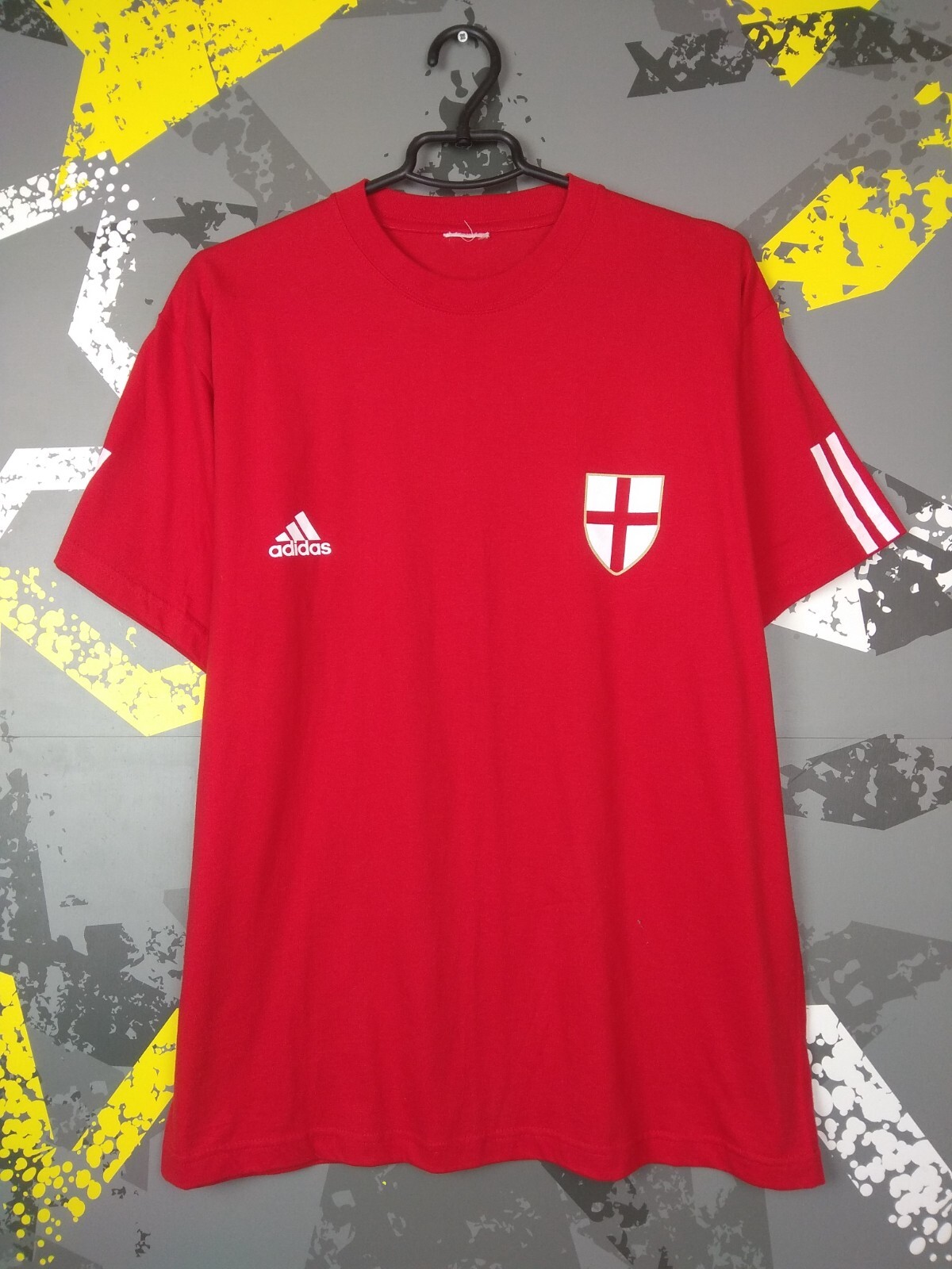 England Team Training Jersey Fan Football Shirt Adidas Cotton Mens Size XL ig93 England Team Training Jersey Fan Football Shirt Adidas Cotton Mens Size XL ig93
