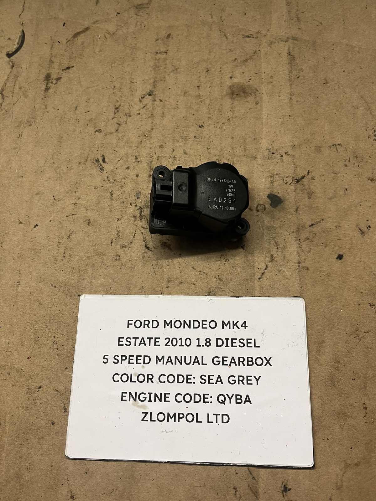 Ford Mondeo MK4 Estate 2010 1.8 Diesel Heater Blower Motor 3M5H-19E616-AB #2