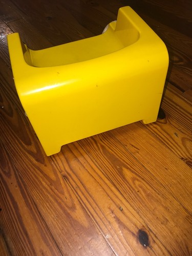 Vintage 1984 Fisher-Price Sesame Street Yellow School Bus Booster Seat