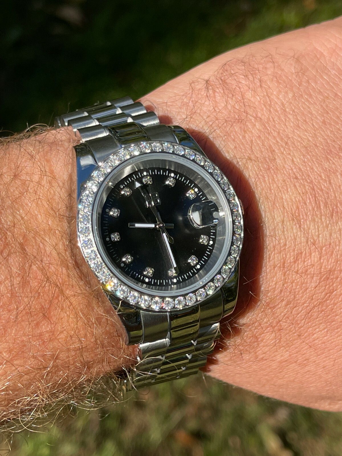 Iced Dial California Watch　グリッター Iced Dial California Watch 【SILVER】 | Glitter